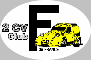 logo du 2CV Club de France (Dessin : Philippe Ptr)