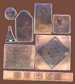 copper etched piece