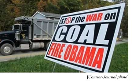 Stop the war on coal, fire Obama (Courier-Journal photo)