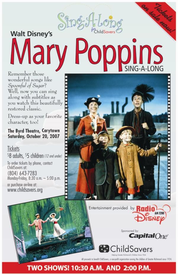 Mary Poppins sing along
