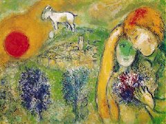 'Les Amoureux de Vence,' by Chagall