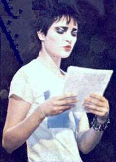 Siouxsie learning her lines - (Don't Care collection)