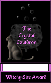 The Crystal Cauldron Witchy Site Award