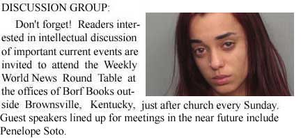 Penelope Soto to be guest speaker at Weekly World News Round Table