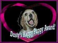 Dusty Happy Puppy Award