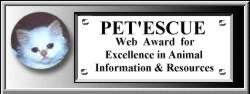 Petescue Award for Excellence in Animal Infomation