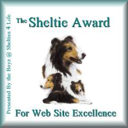 Sheltie Award For Web Site Excellence
