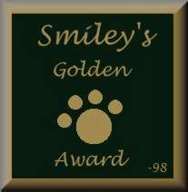 Smiley's Golden Paw Award