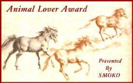 Smoko's Animal Lover Award