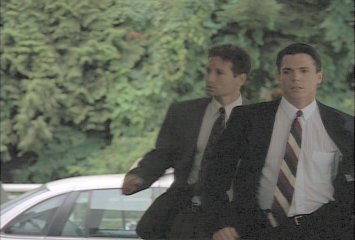 Krycek runs to what coud be a dangerous situation....if he spills the coffee he's been told to get.