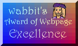 wabbit's Award of Webpage Excellence