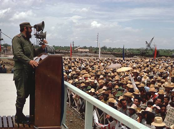 Castro Delivers a Speech