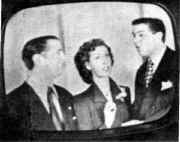 La primera fotografa que se registra de la pantalla de televisin. Fue tomada el 5 de Octubre de 1951 por el fotgrafo de Radio Belgrano, Genaro Caserta.