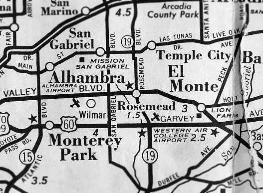 A 1942 street map (courtesy of