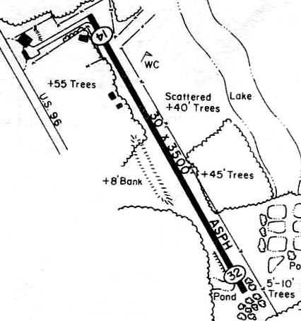 Piney Woods Airport, as depicted in the 1978 TX Airport Directory (c**rt*sy 