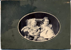 Antique picture of a man and woman; Actual size=18