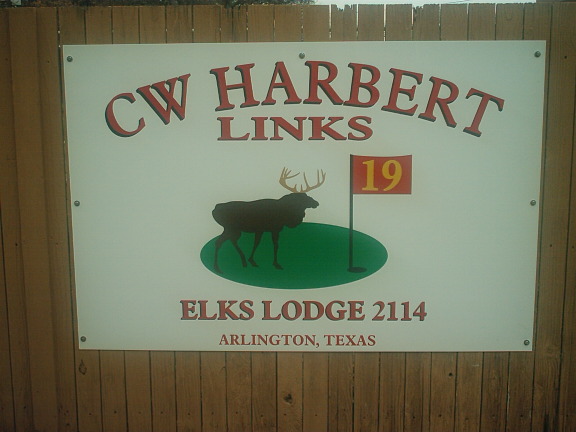 Golf Course Sign
