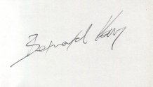 Signed card from Bernard Kay