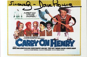 Carry On Henry postcard