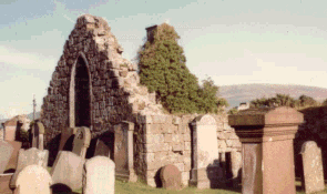 The ruins of the Auld Kirk, the original new parish church of New Cumnock
