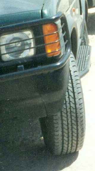 GMC Suburban tyres on a Discovery