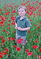 Andrew in a field of poppies