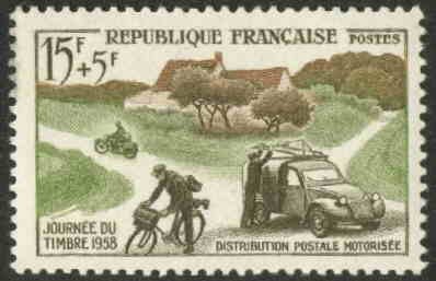 stamp from France / timbre de la France, 1958