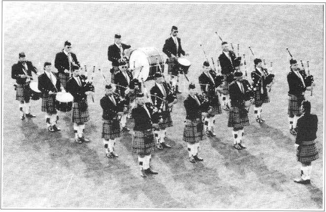 Leading the Champion Bands to prize giving at Nelson in 1995.