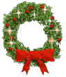Christmas Decorations, Wreaths, Baubles, Bells - - - Gif Animations and Images.