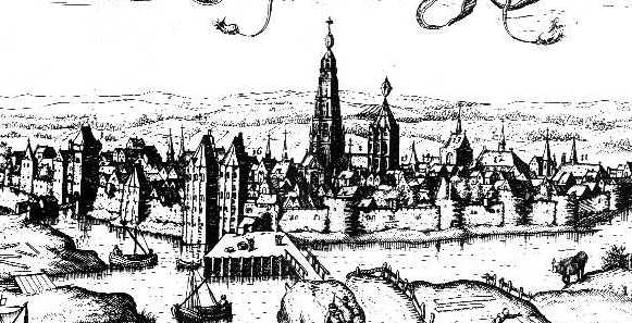 Herzogenbusch im 16. Jahrhunderd (vom Norden)