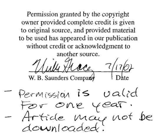Permission to publish