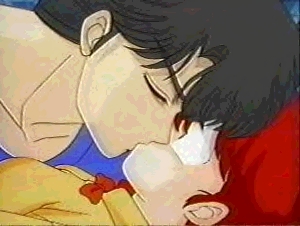Ranma's first kiss!