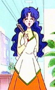 ikuko is no fool. she knows when Usagi is hiding something. sneaky smile, mama