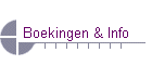 Boekingen & Info