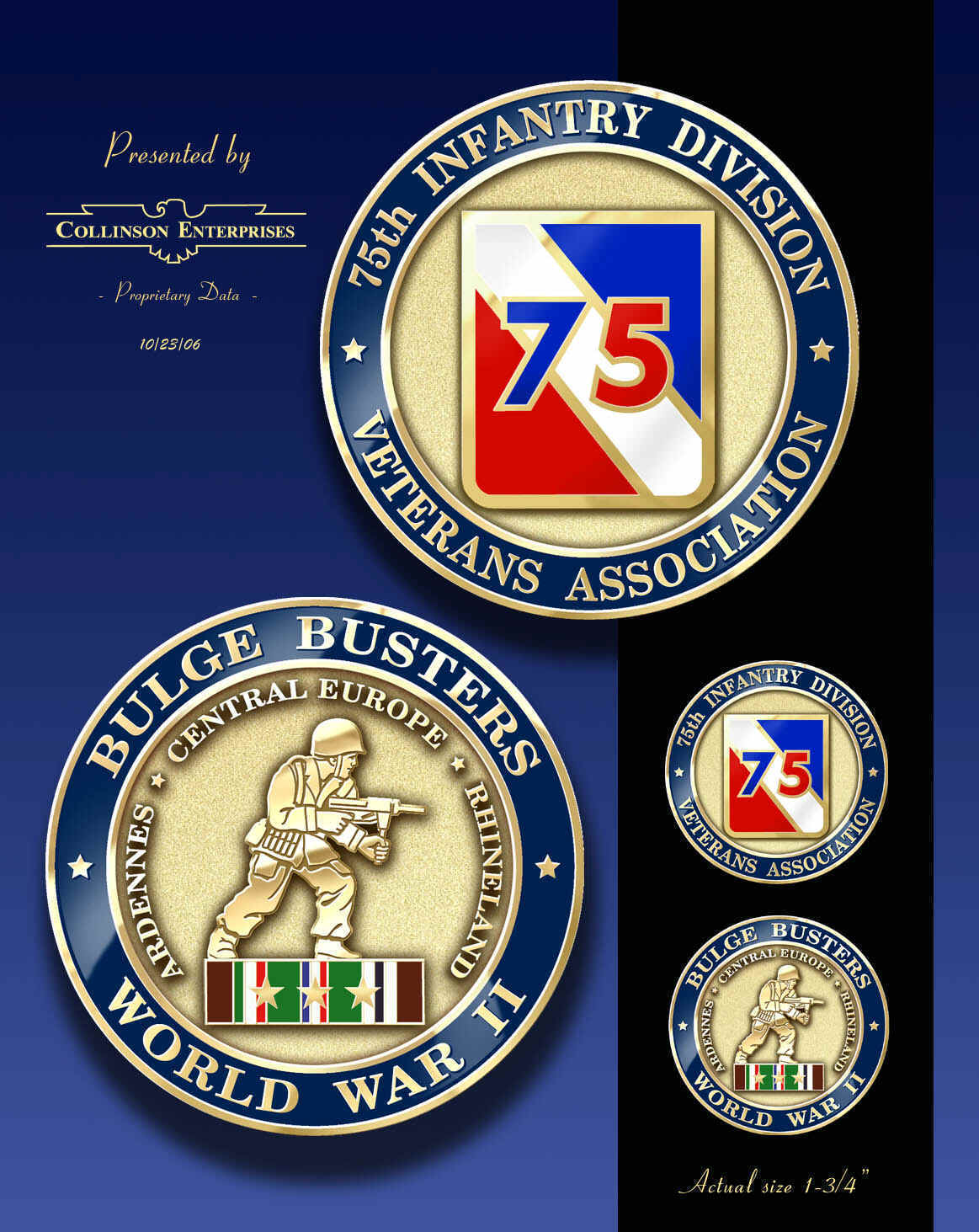 75th Division Collectors' Coin