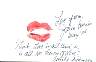 Julie Harris signed lip print