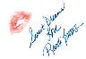 Randi Brooks signed lip print