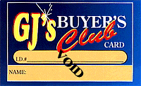 GJ's Buyers Club Card