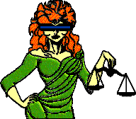 Justice as redhead vamp - Borland