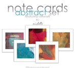 note card abstract set of five 5.5x5.5