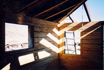 Roof frame from the inside