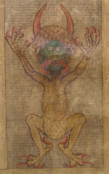 codex gigas devil from folio 290 recto