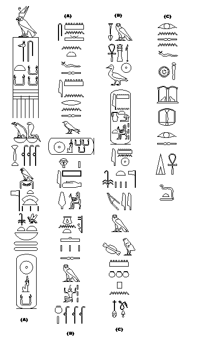 Jeroglficos cara Norte