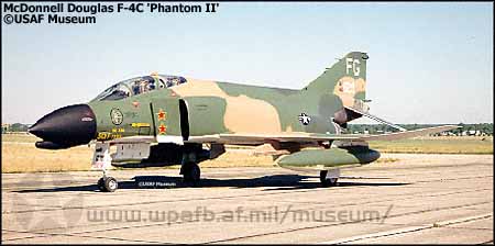 The F4C Phantom -- The Aircraft that James crewed.
