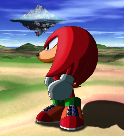 The guardian of the island, Knuckles the Echidna!