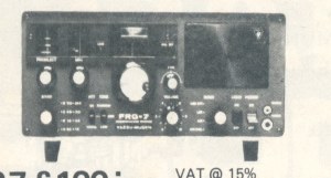FRG7 THE LAST ANALOGUE READ OUT GENERAL CONERAGE RX TO BE PRODUCED BY YAESU.
STILL TO BE FOUND IN MANY SHACKS.