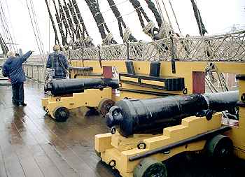 Battle of Cape St. Vincent: HMS Victory, the weather deck