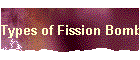 Types of Fission Bombs
