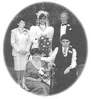 A family photo, taken on Jeffrey's sister's wedding day