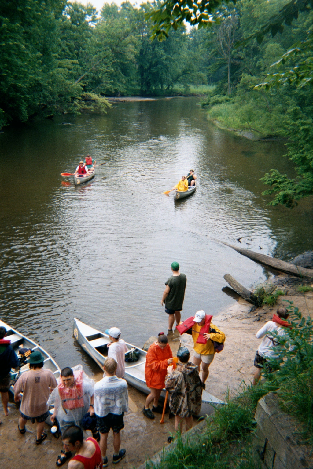 Canoeing The White River And Landing At Diamond Bend